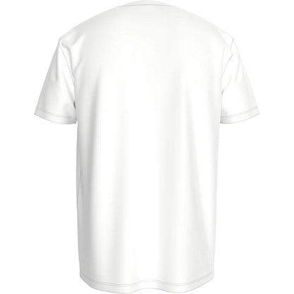 White-Navy - Back - Tommy Hilfiger Mens Logo Cotton T-Shirt