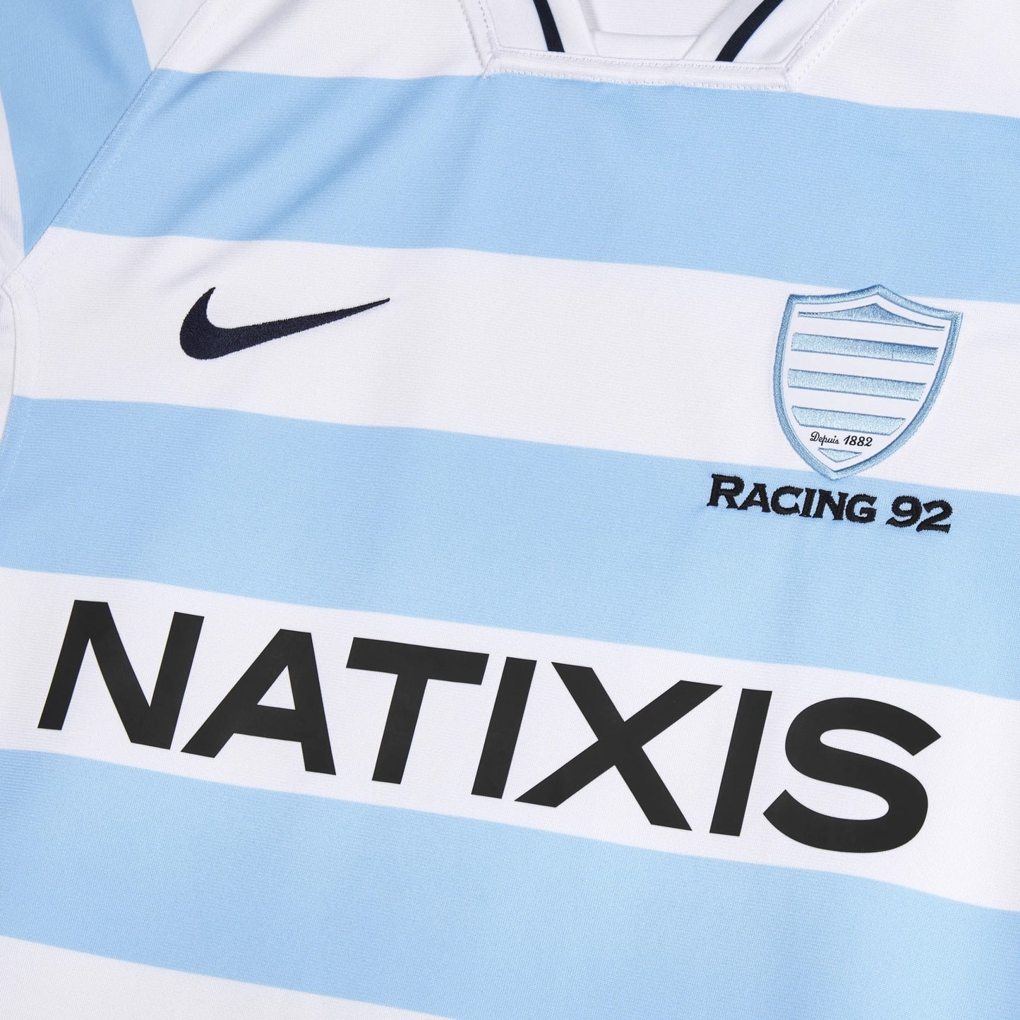 White-Off White - Side - Nike Mens Racing 92 Polyester Rugby Shirt