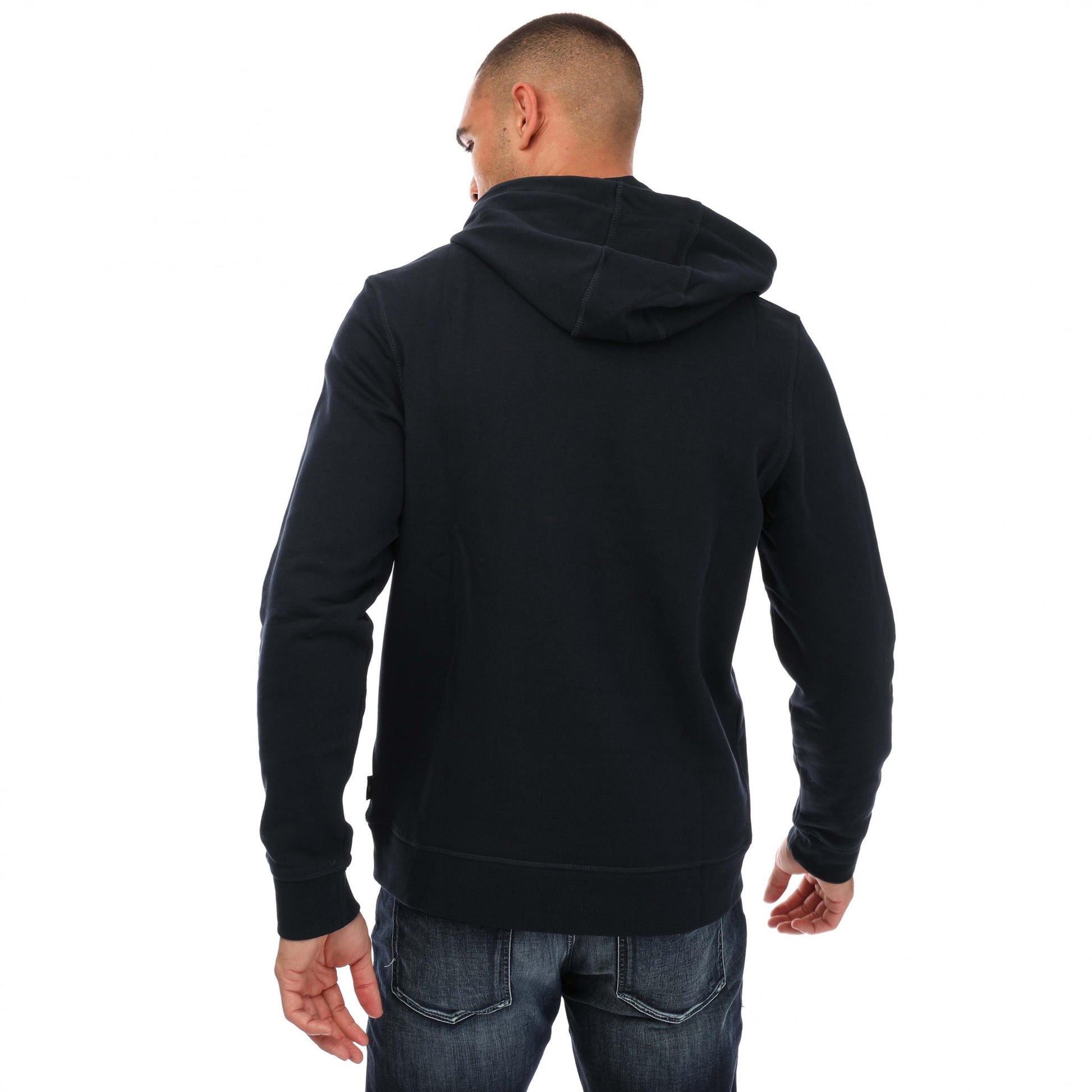 Navy - Back - Ted Baker Mens Hendon Hoodie