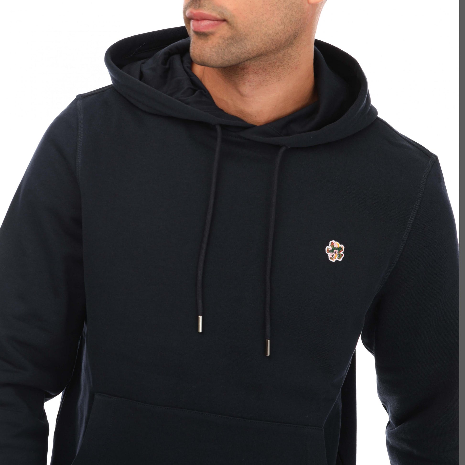Navy - Side - Ted Baker Mens Hendon Hoodie