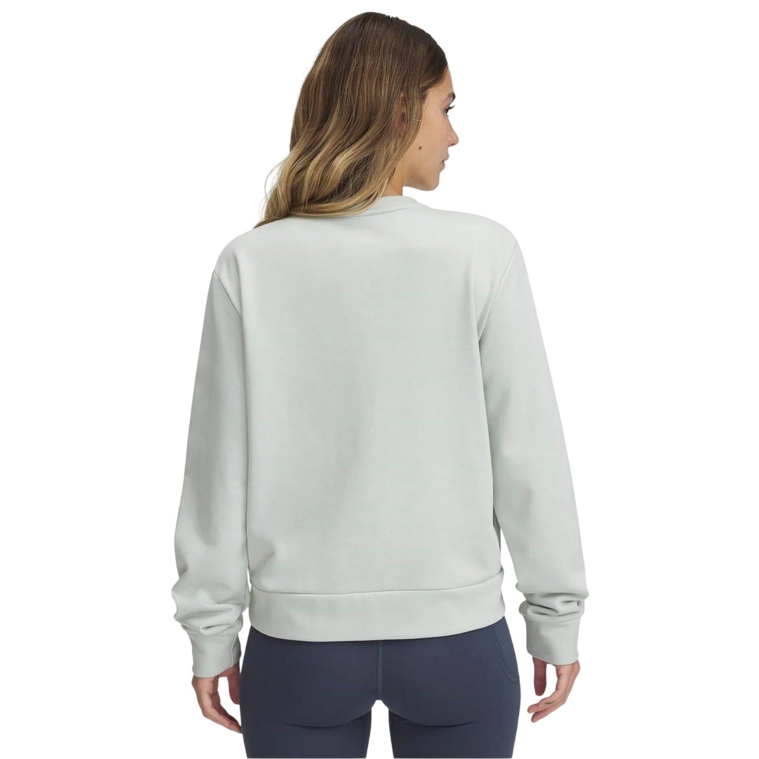 Green - Back - Under Armour Womens-Ladies Rival Terrycloth Sweatshirt