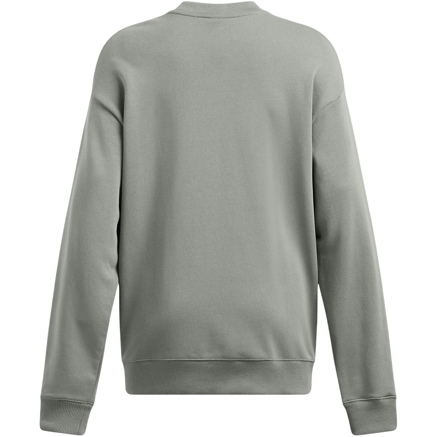 Green - Back - Under Armour Womens-Ladies Project Rock Relaxed Fit Sweatshirt