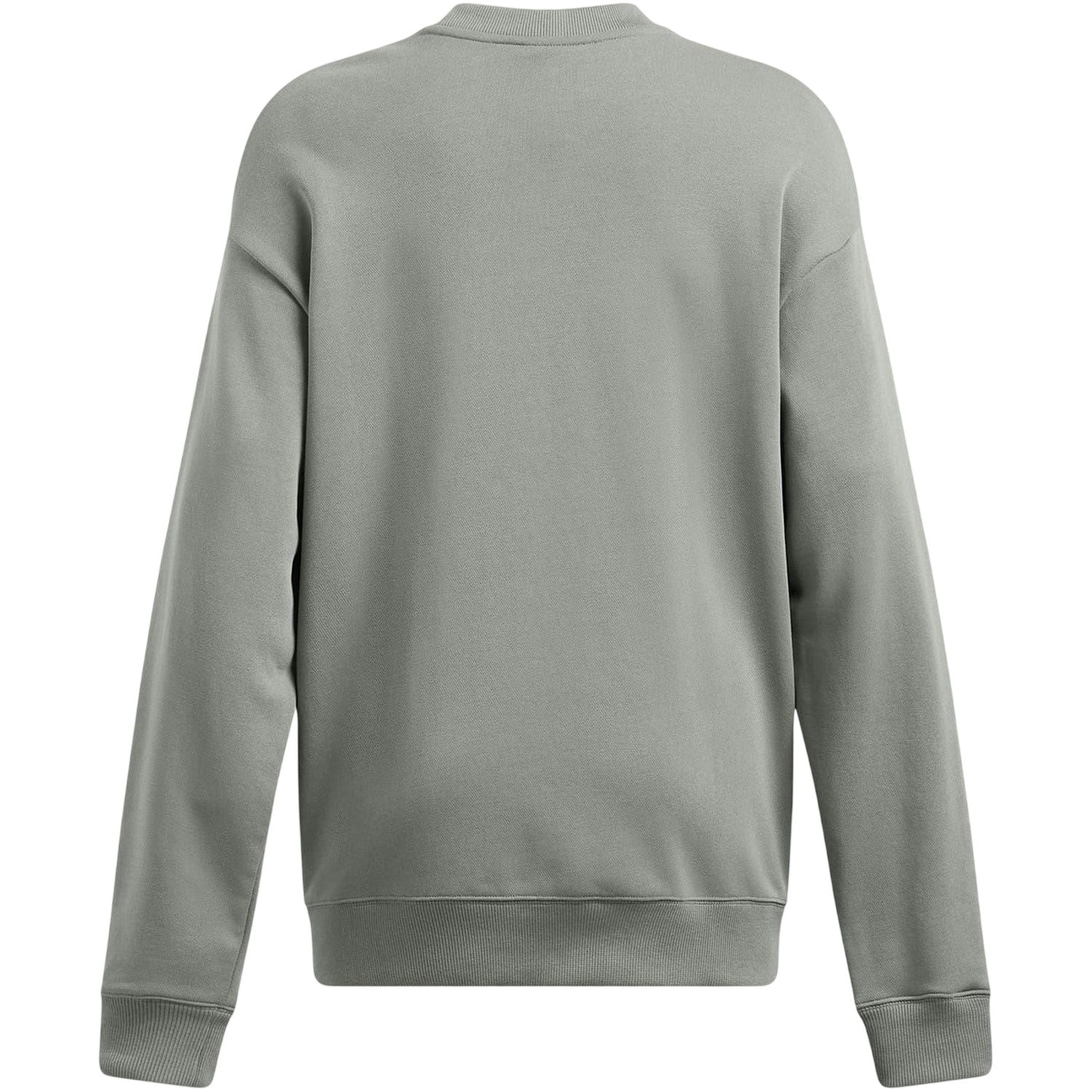 Green - Back - Under Armour Womens-Ladies Project Rock Relaxed Fit Sweatshirt