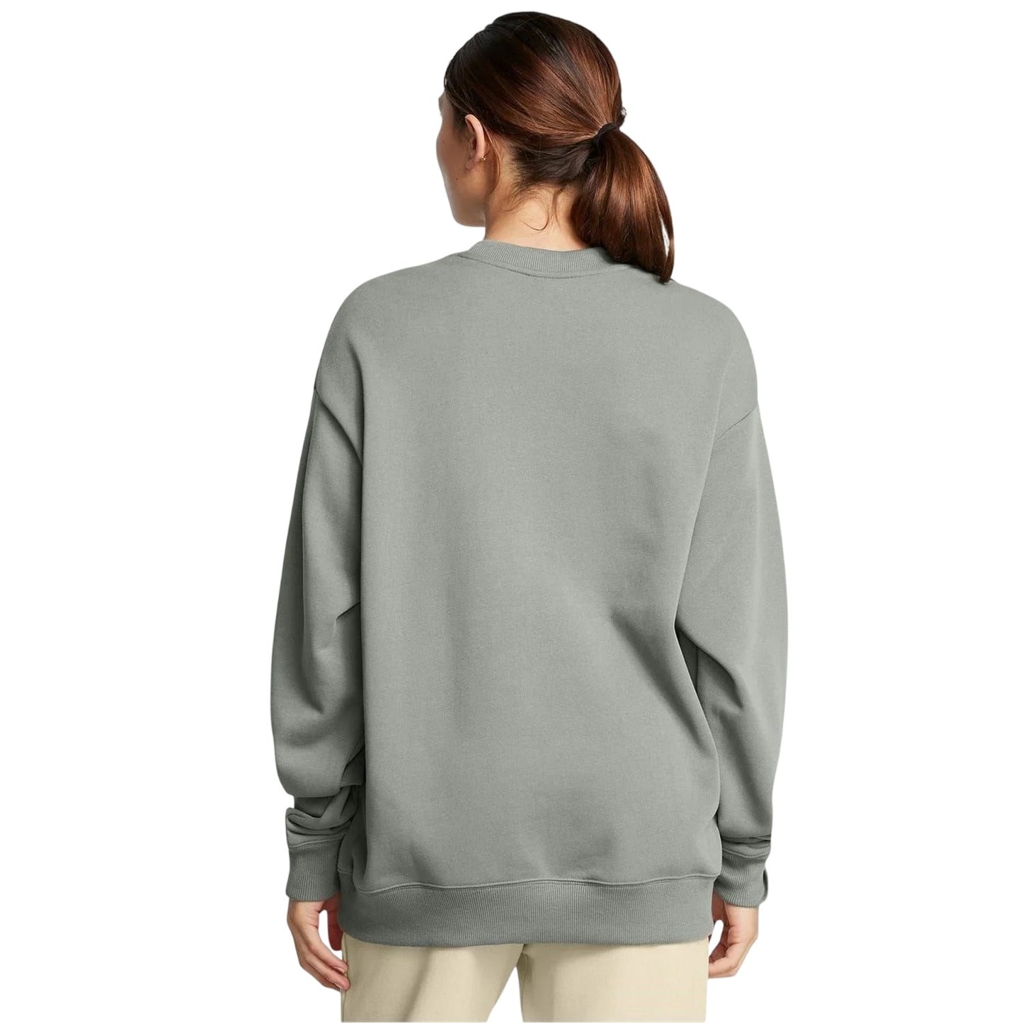 Green - Lifestyle - Under Armour Womens-Ladies Project Rock Relaxed Fit Sweatshirt