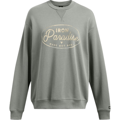 Green - Front - Under Armour Womens-Ladies Project Rock Relaxed Fit Sweatshirt