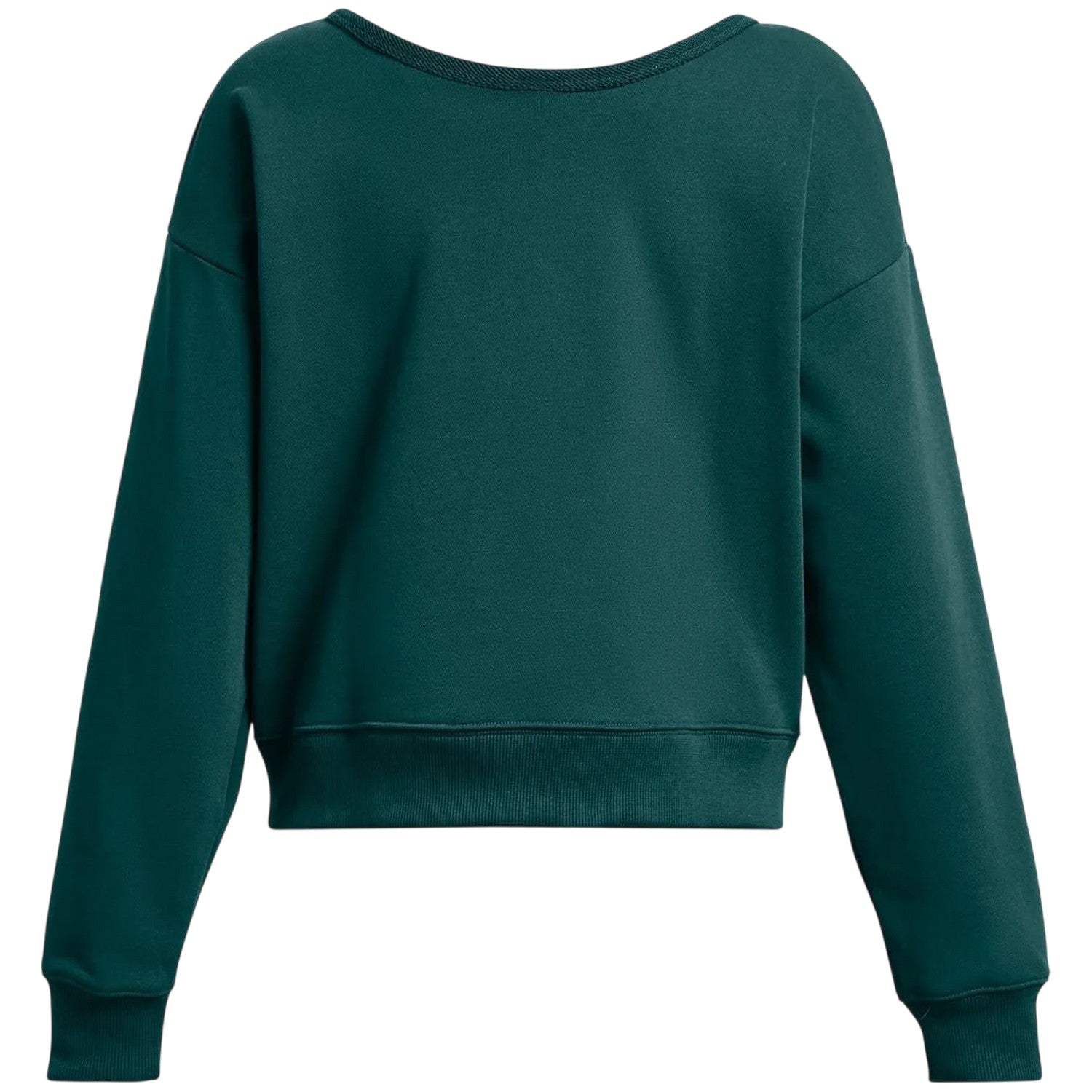 Blue - Back - Under Armour Womens-Ladies Project Rock Terrycloth Relaxed Fit Sweatshirt