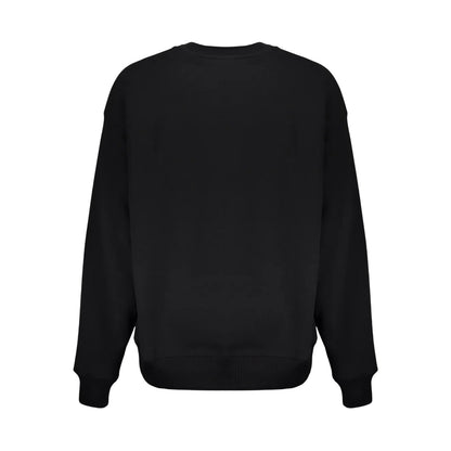 Black-White - Back - Off White Unisex Adult Diagonal Stripe Oversized Sweatshirt