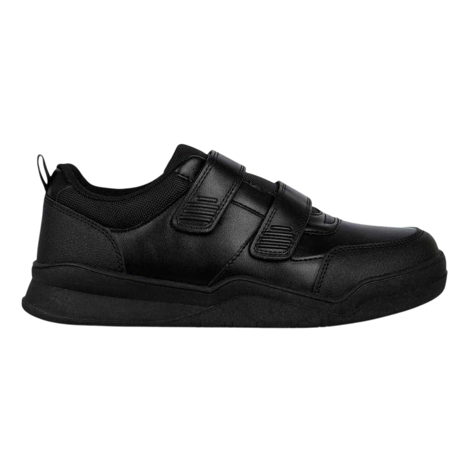 Black - Lifestyle - Giorgio Childrens-Kids Adjustable Strap Flat Trainers