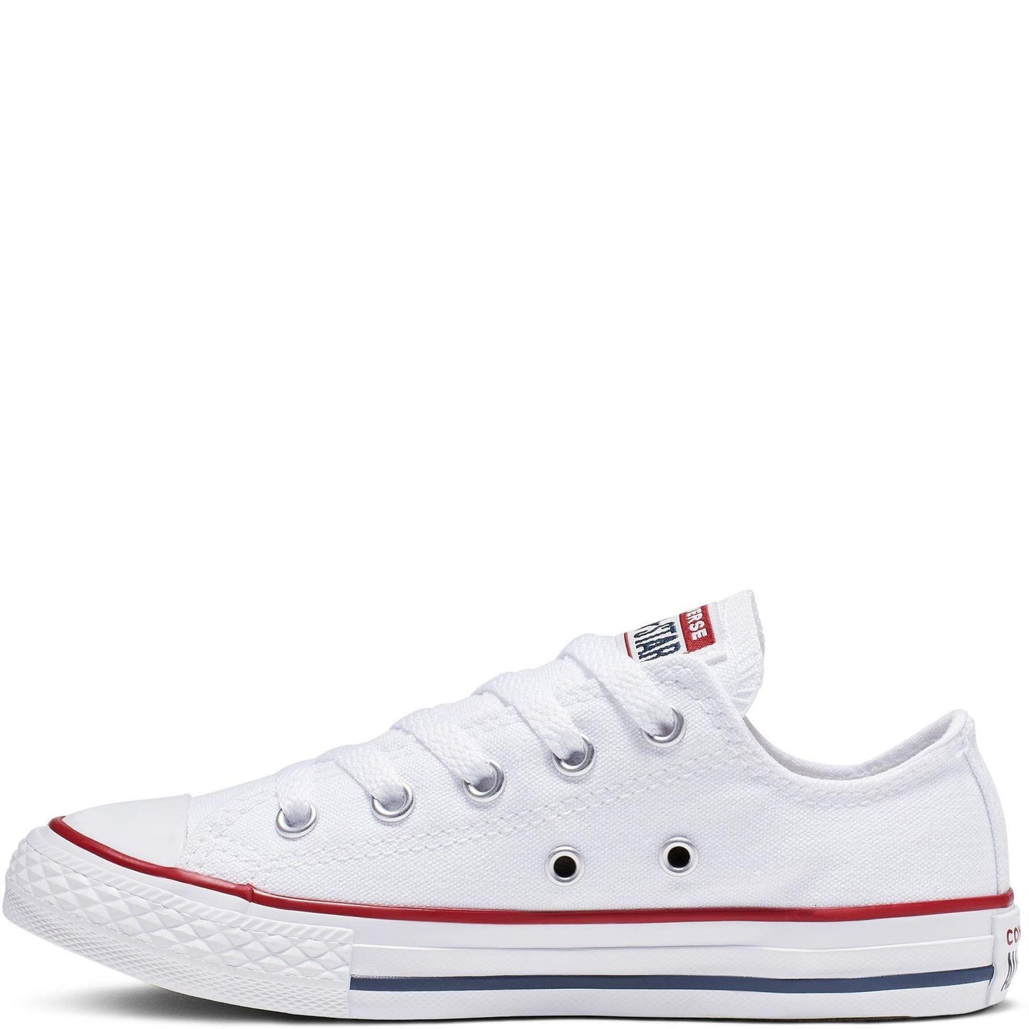 White - Lifestyle - Converse Childrens-Kids Chuck Canvas Low Cut Shoes