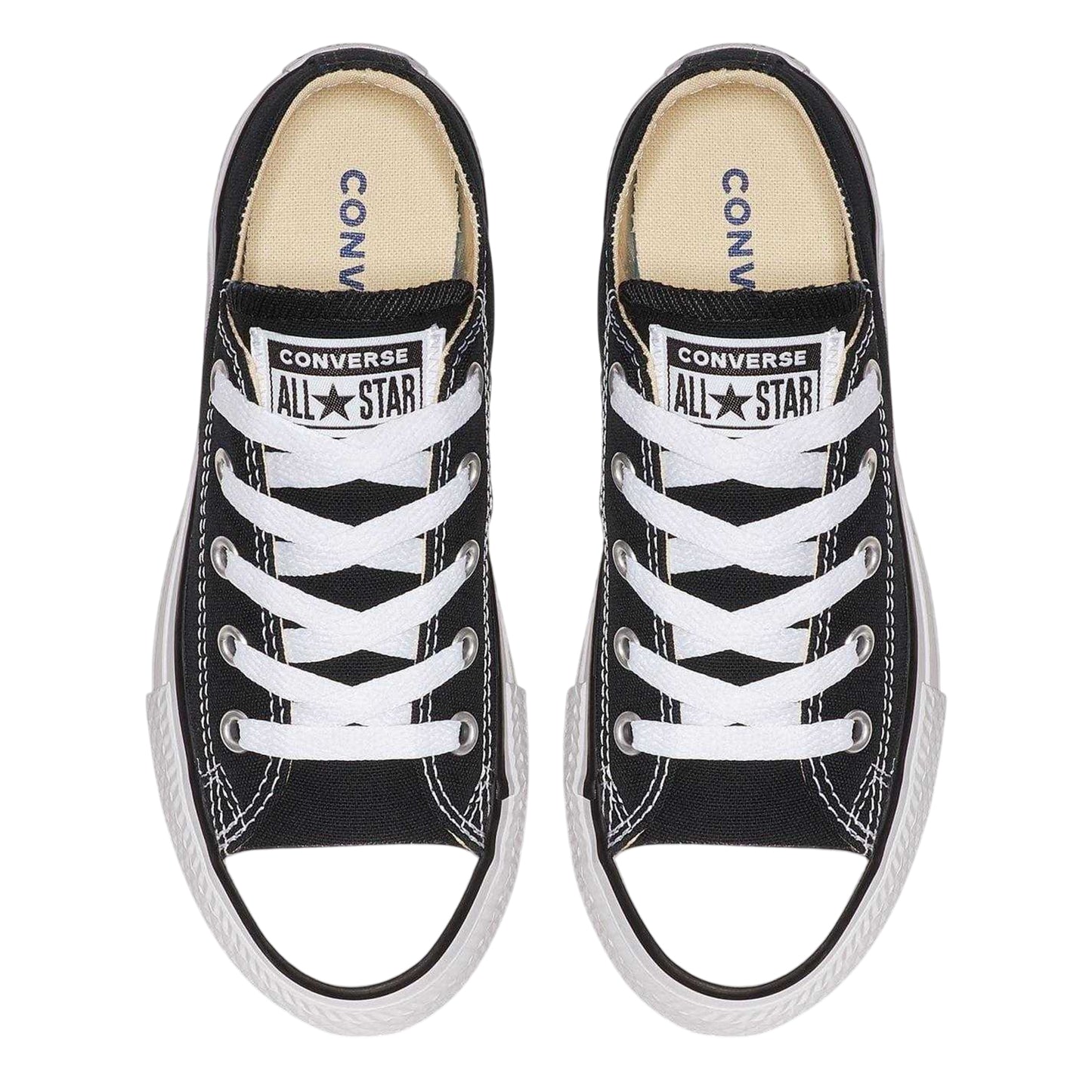 Black - Lifestyle - Converse Childrens-Kids Chuck Canvas Low Cut Shoes