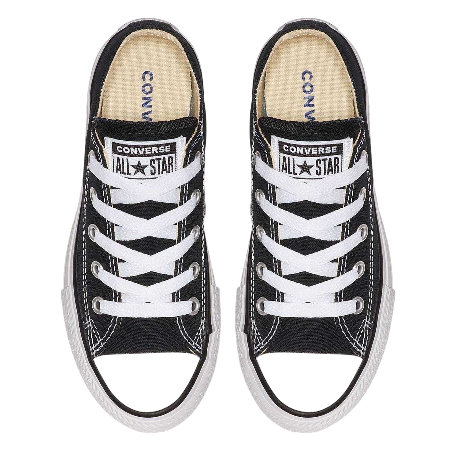 Black - Lifestyle - Converse Childrens-Kids Chuck Canvas Low Cut Shoes