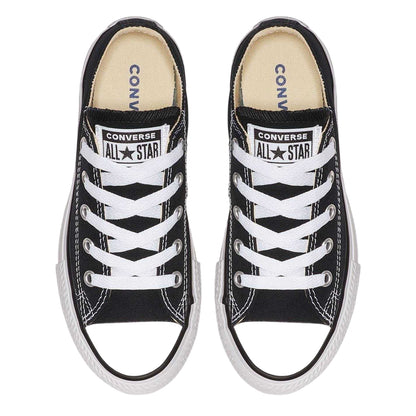 Black - Lifestyle - Converse Childrens-Kids Chuck Canvas Low Cut Shoes