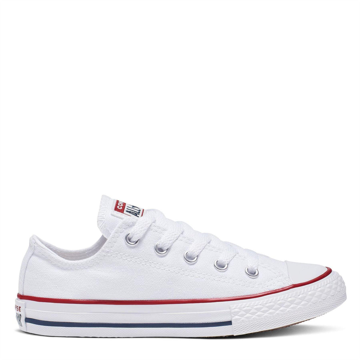 White - Front - Converse Childrens-Kids Chuck Canvas Low Cut Shoes