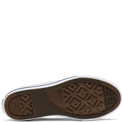 White - Back - Converse Childrens-Kids Chuck Canvas Low Cut Shoes