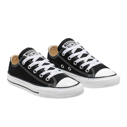 Black - Front - Converse Childrens-Kids Chuck Canvas Low Cut Shoes
