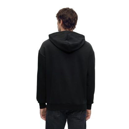 Black - Back - Boss Mens Box Long-Sleeved Hoodie