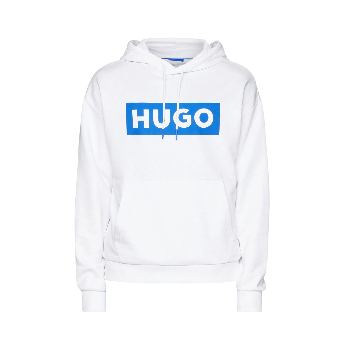 White - Front - Boss Mens Box Long-Sleeved Hoodie