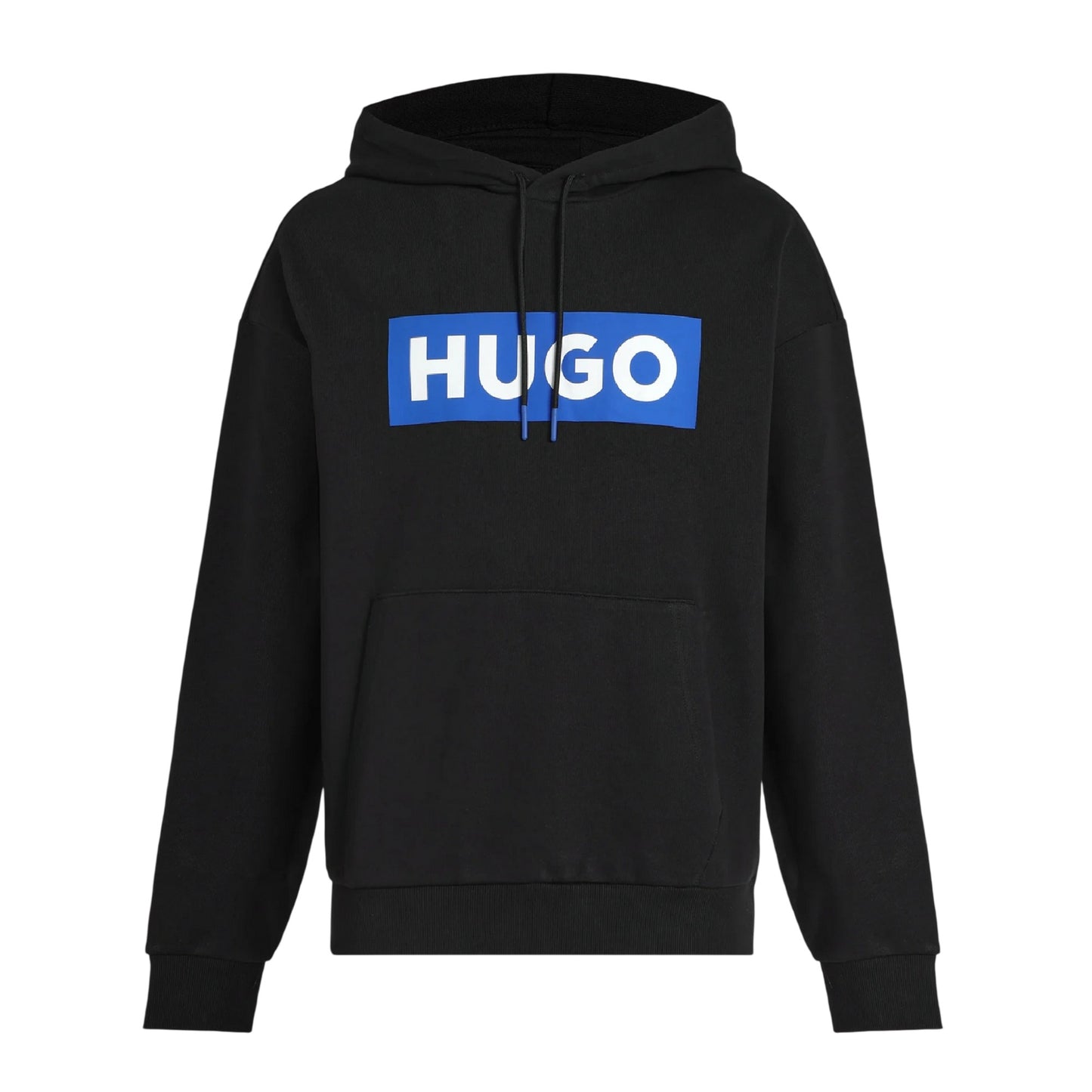Black - Front - Boss Mens Box Long-Sleeved Hoodie