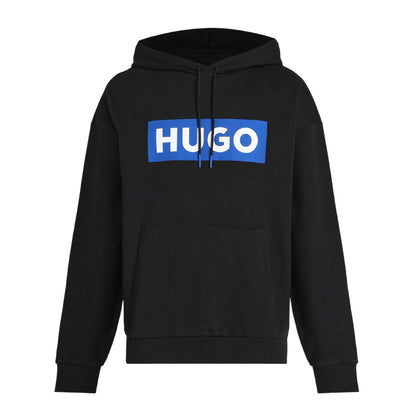 Black - Front - Boss Mens Box Long-Sleeved Hoodie