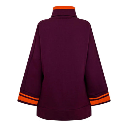 Purple - Back - Puma Womens-Ladies Winetas Full Zip Hoodie