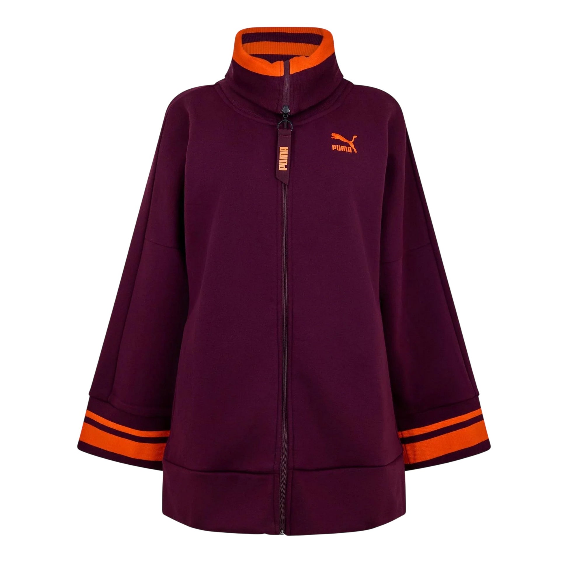 Purple - Front - Puma Womens-Ladies Winetas Full Zip Hoodie