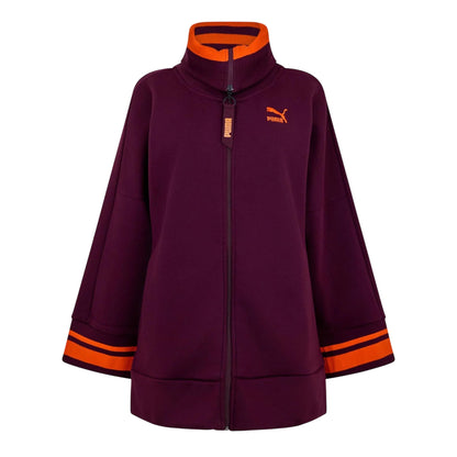Purple - Front - Puma Womens-Ladies Winetas Full Zip Hoodie