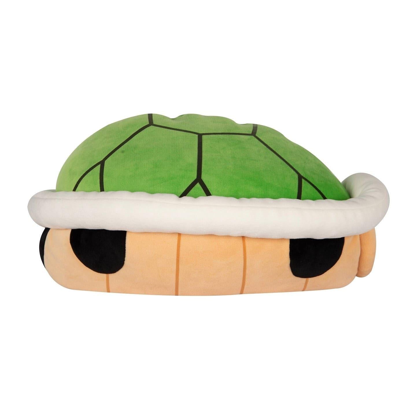 Green-Beige-White Print - Side - Super Mario Shell Koopa Troopa Plush Toy