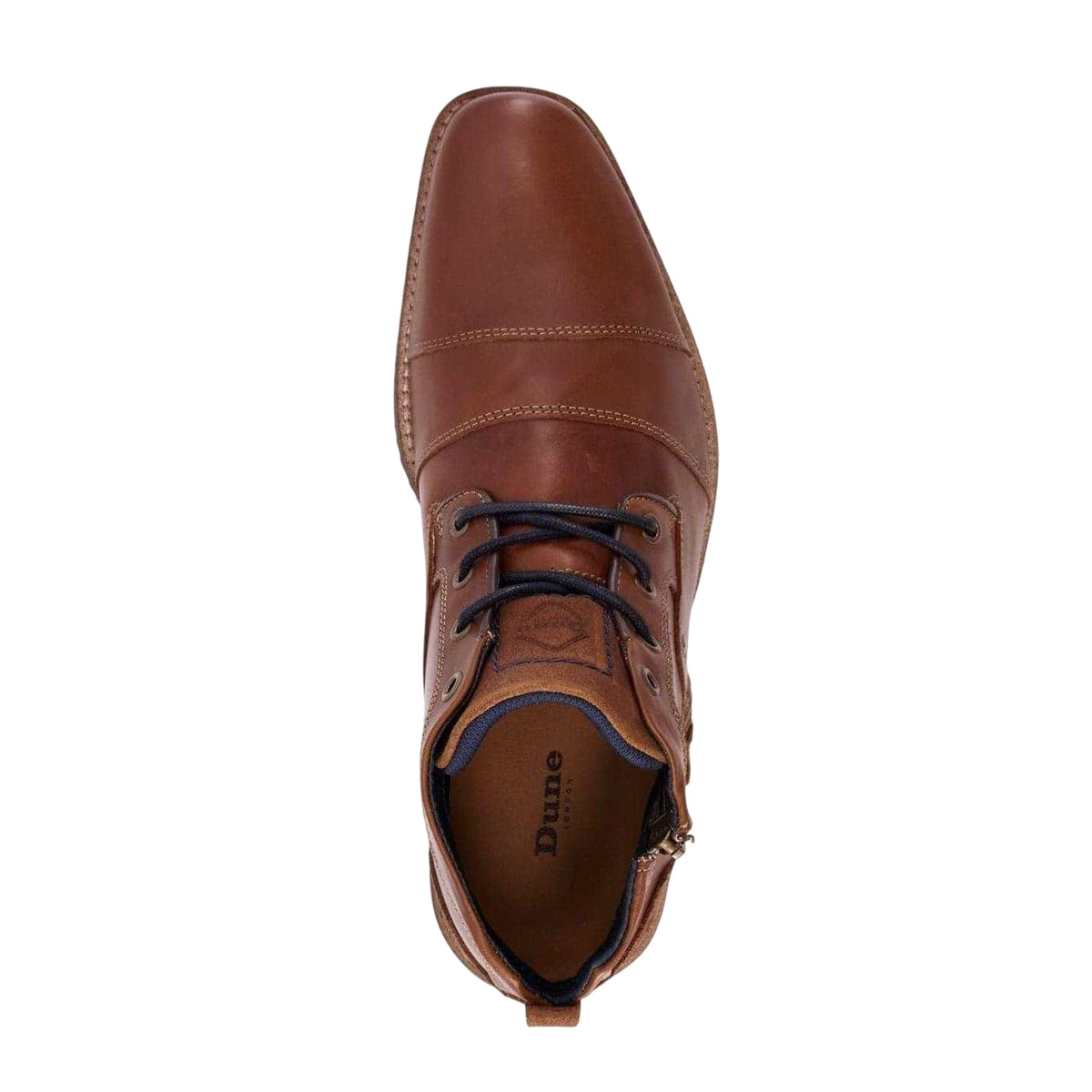 Tan - Lifestyle - Dune London Mens Captain Leather Ankle Boots