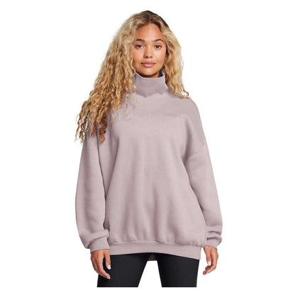 Grey - Side - Under Armour Womens-Ladies Drop Shoulder Sweatshirt