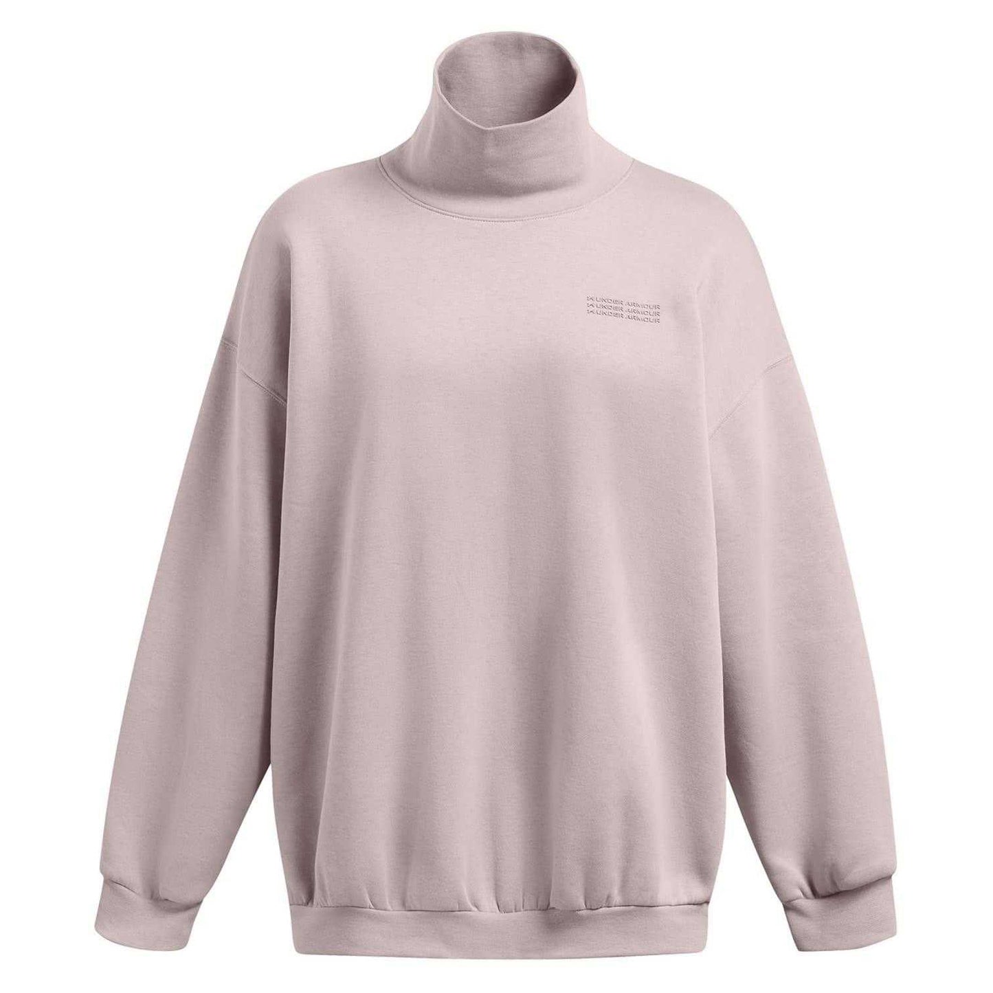 Grey - Front - Under Armour Womens-Ladies Drop Shoulder Sweatshirt