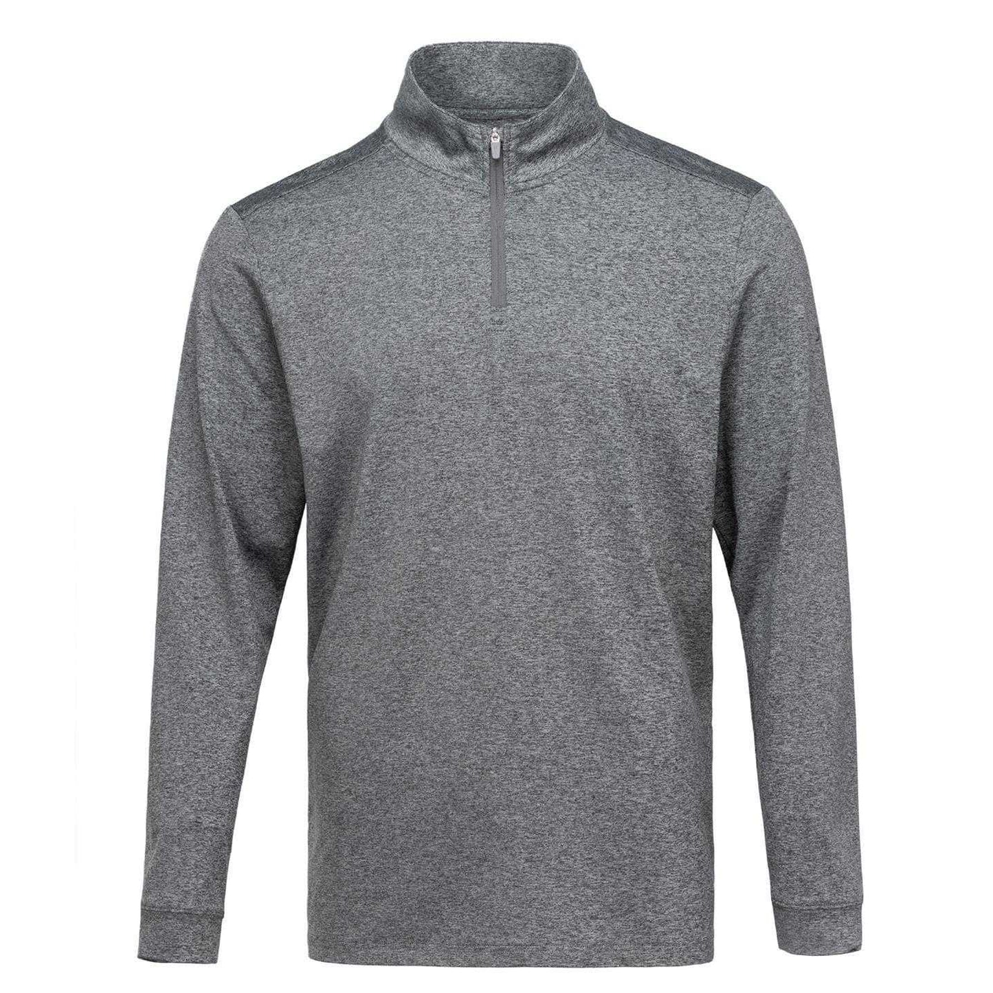 Charcoal - Front - Slazenger Mens Quarter Zip Sweatshirt