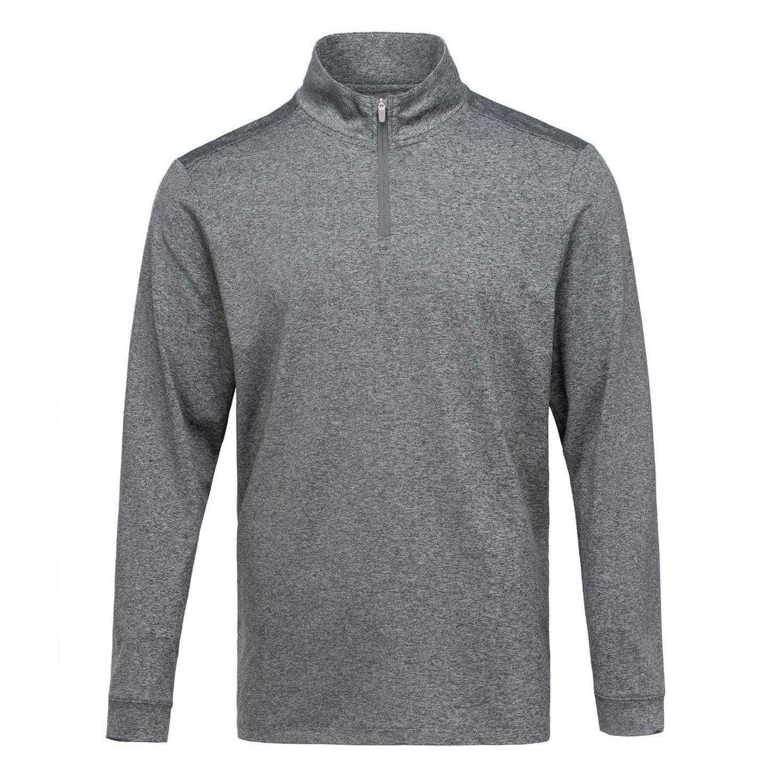 Charcoal - Front - Slazenger Mens Quarter Zip Sweatshirt