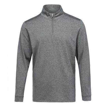 Charcoal - Front - Slazenger Mens Quarter Zip Sweatshirt