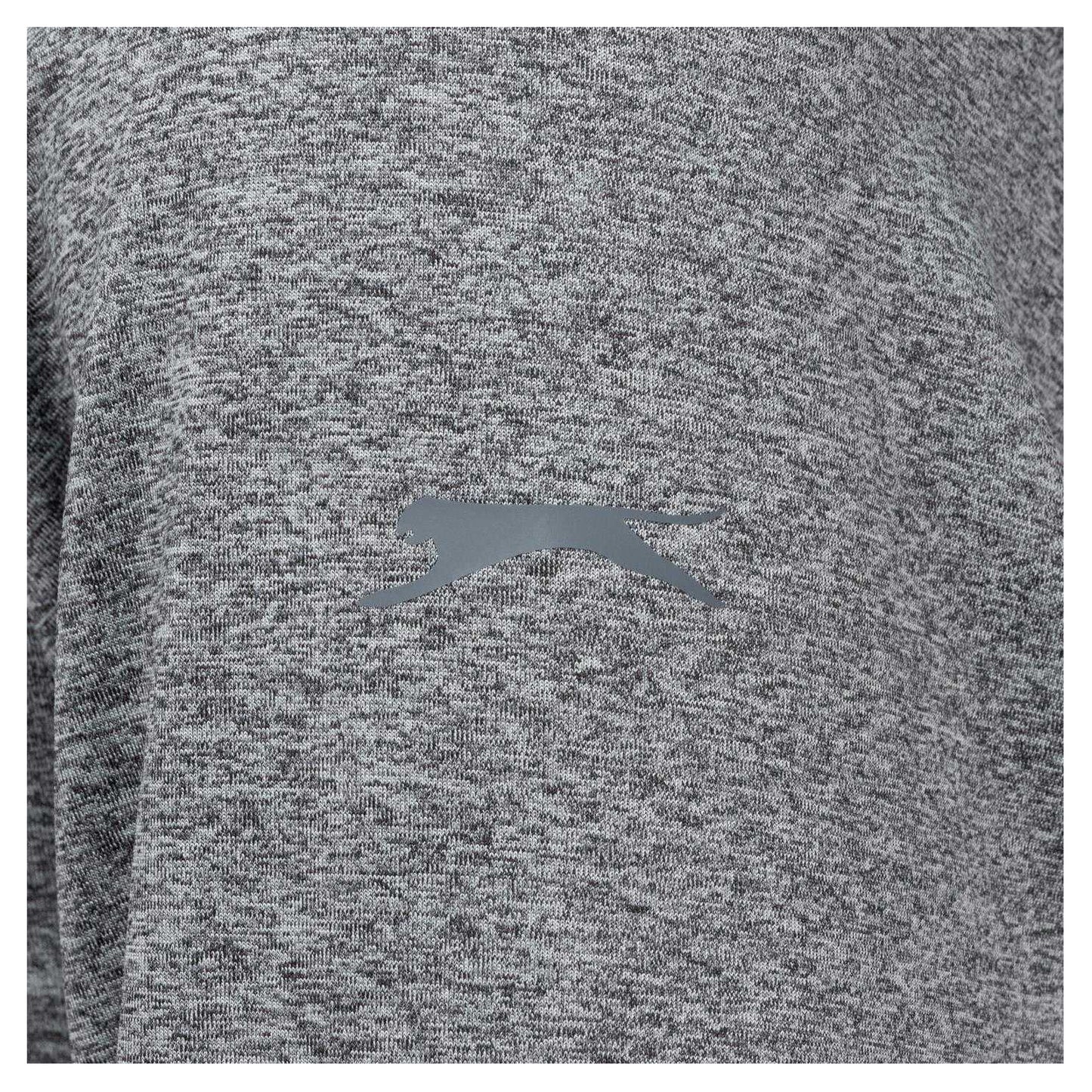 Charcoal - Side - Slazenger Mens Quarter Zip Sweatshirt