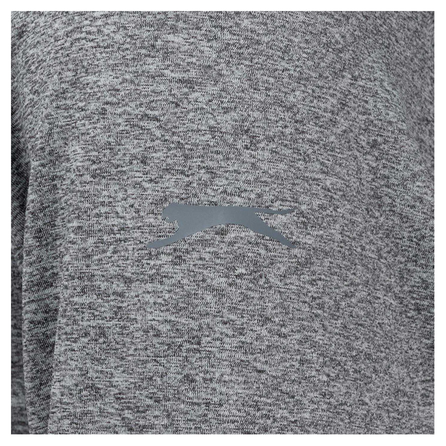 Charcoal - Side - Slazenger Mens Quarter Zip Sweatshirt