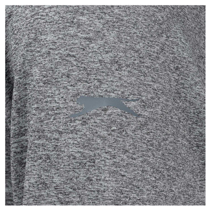 Charcoal - Side - Slazenger Mens Quarter Zip Sweatshirt