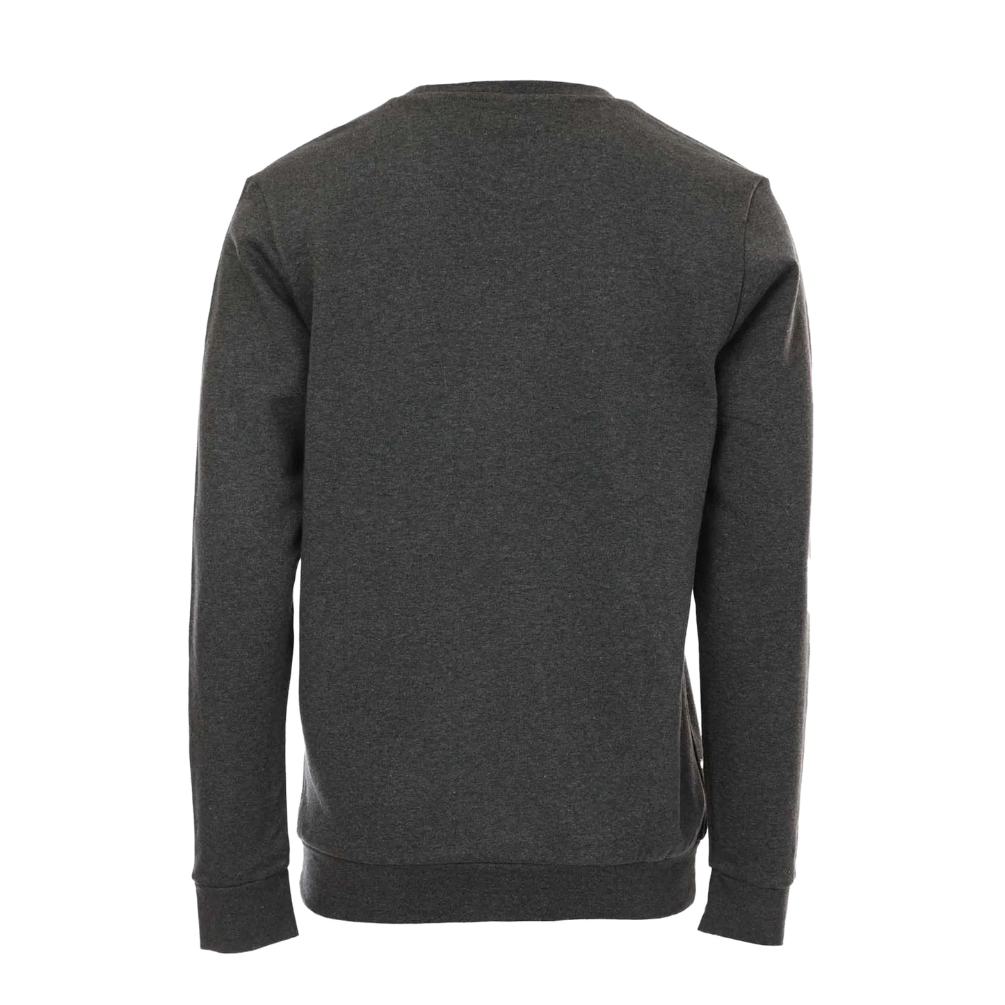 Charcoal Marl - Back - Adidas Mens Feelcozy Essentials Fleece Sweatshirt