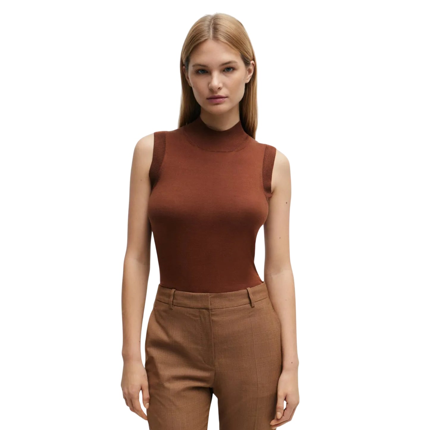 Brown - Front - Boss Womens-Ladies Fomila Sleeveless Top
