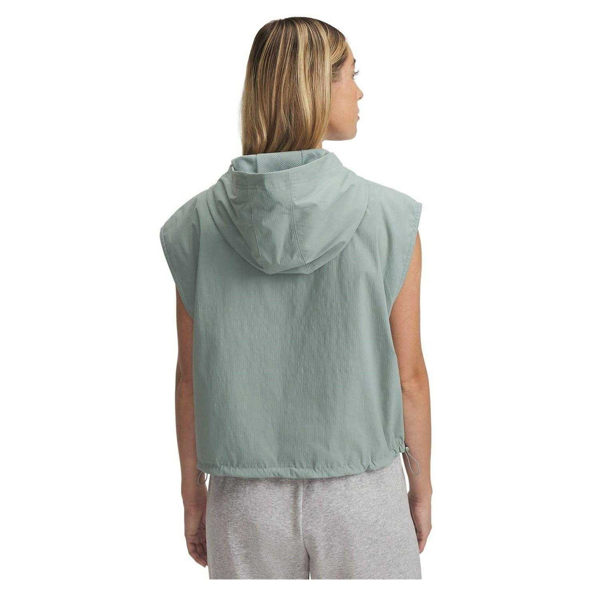 Green - Back - Under Armour Womens-Ladies Utility Half Zip Vest Top