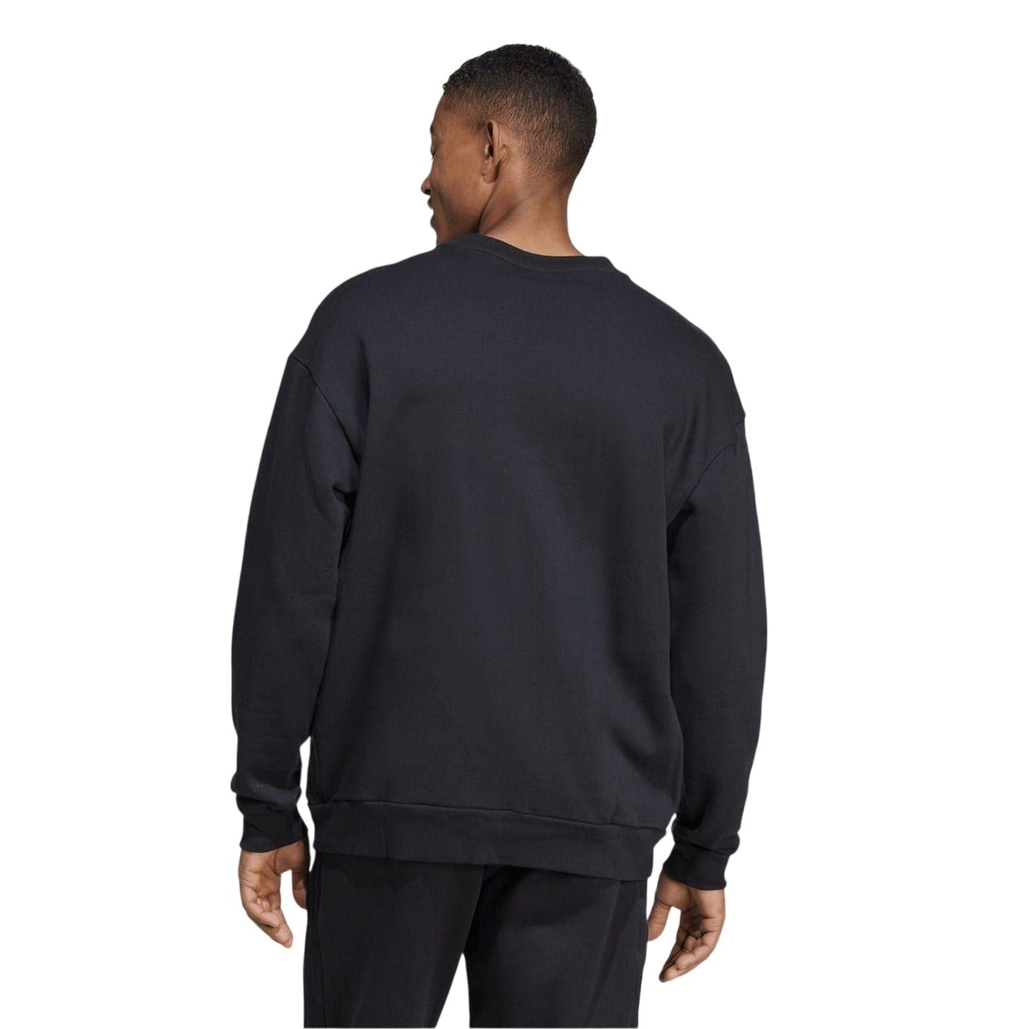 Black - Back - Adidas Mens Crew Neck Sweatshirt