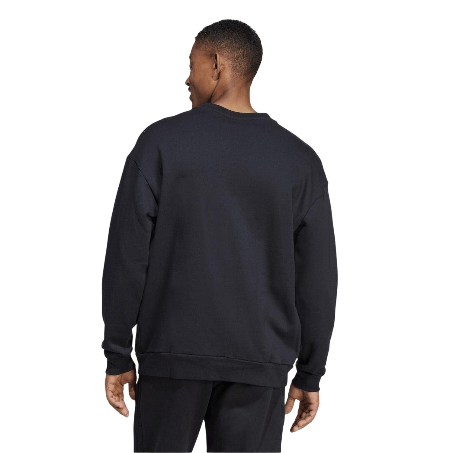 Black - Back - Adidas Mens Crew Neck Sweatshirt