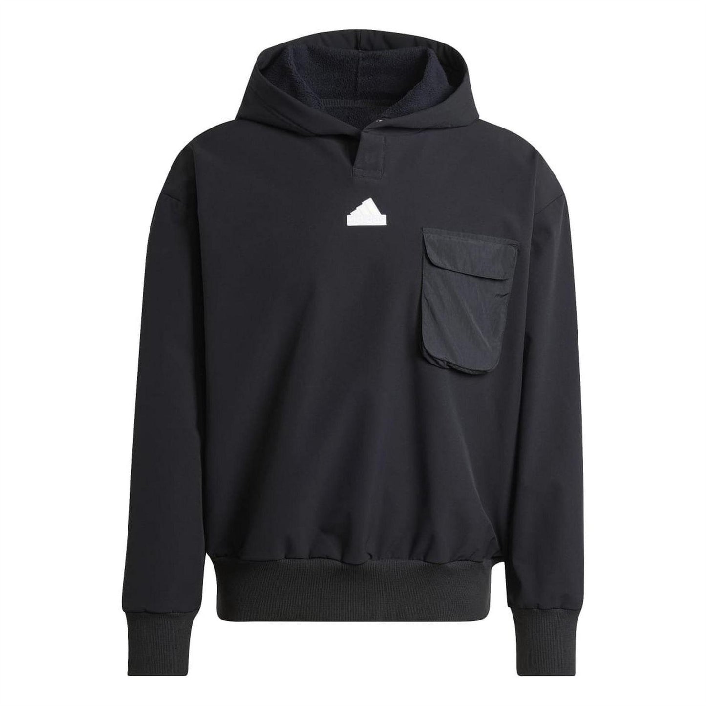 Black - Front - Adidas Mens City Escape Premium Hoodie