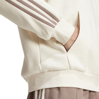 Wonder White - Lifestyle - Adidas Mens Originals 3 Stripes Baggy Hoodie