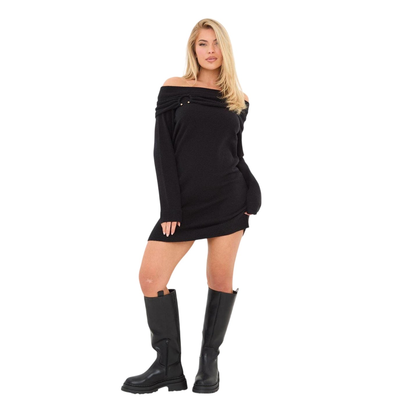 Black - Side - I Saw It First Womens-Ladies Mini Dress