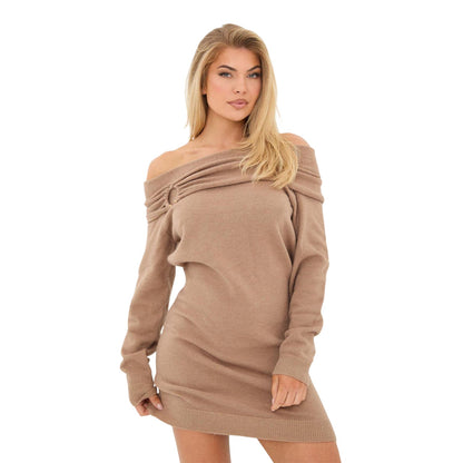 Mocha - Front - I Saw It First Womens-Ladies Mini Dress