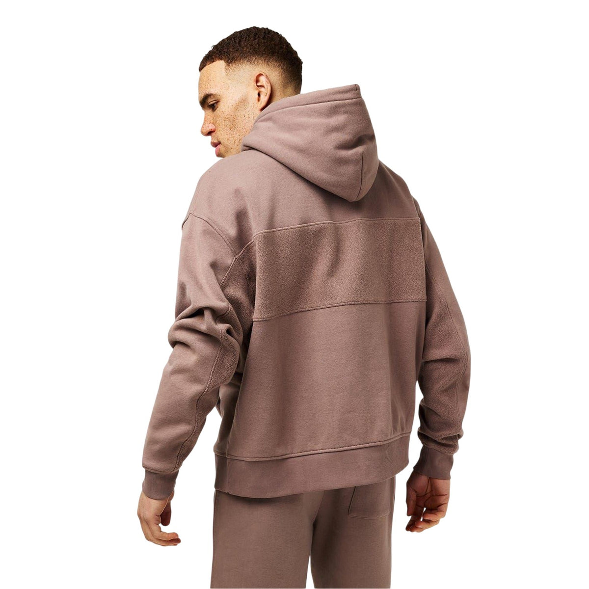 Brick - Back - Jack Wills Mens Reverse Hoodie