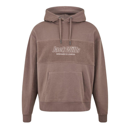 Brick - Front - Jack Wills Mens Reverse Hoodie