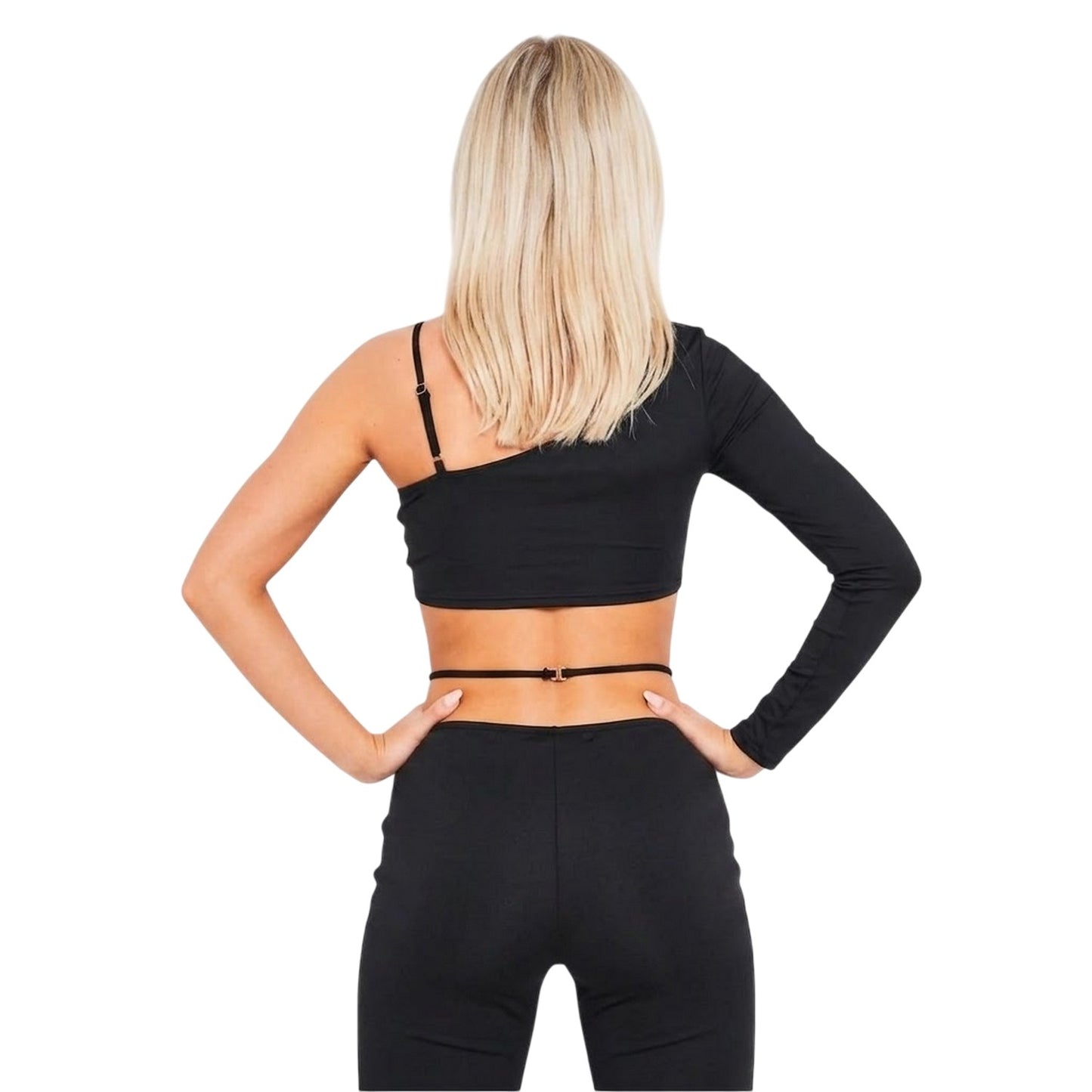 Black - Back - Missy Empire Womens-Ladies Strappy Crop Top