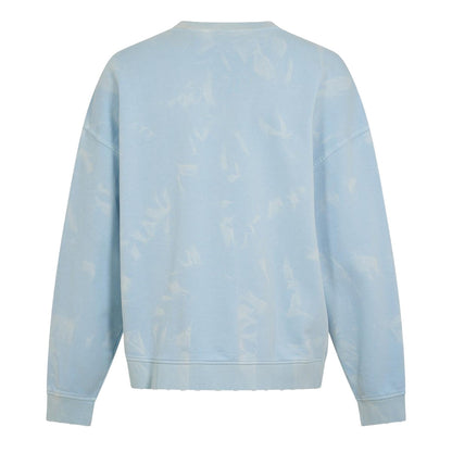 Blue - Back - Hugo Mens Nustroyos Tie Dye Oversized Sweatshirt