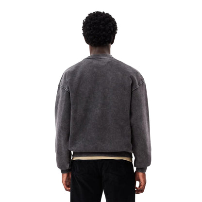 Black - Back - Lacoste Mens Embroidered Logo Sweatshirt